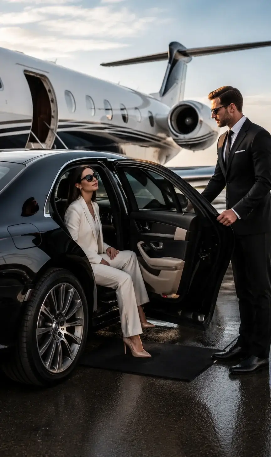 Luxury Private Jet Chauffeur Service for Seamless Ground Transfers