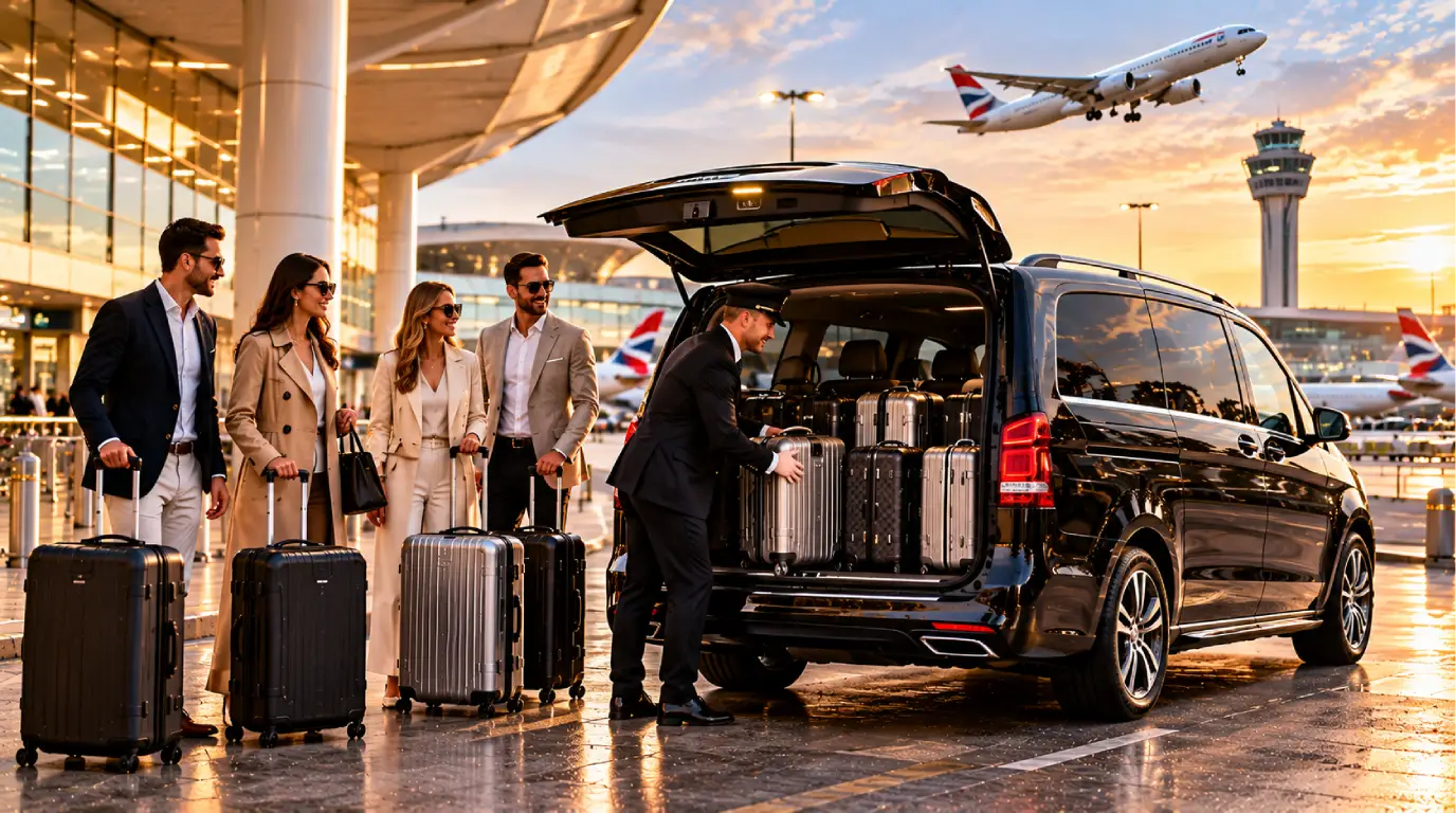 How to Choose a Chauffeur Vehicle for Four Passengers with Airport Luggage?